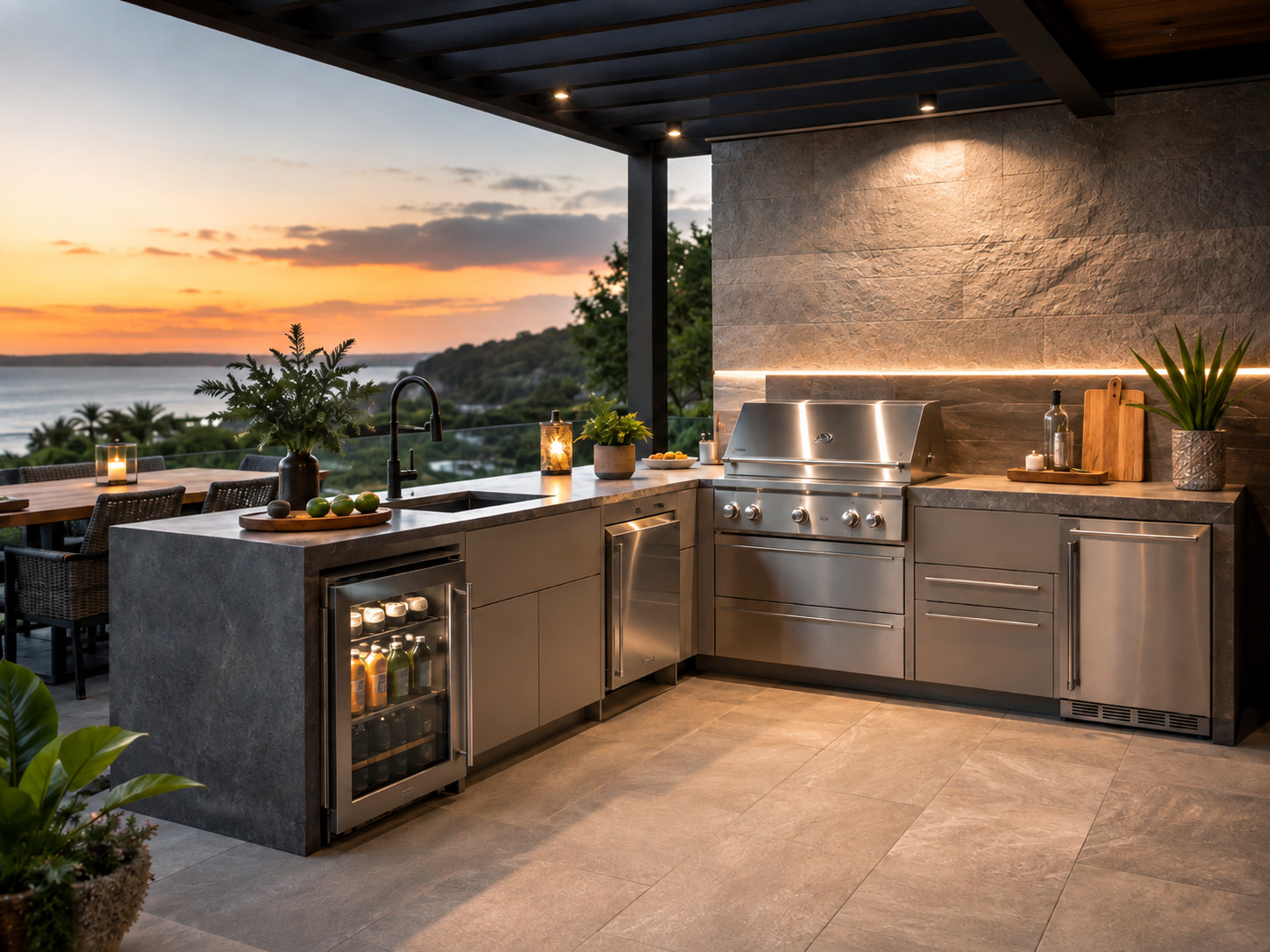 outdoor kitchens