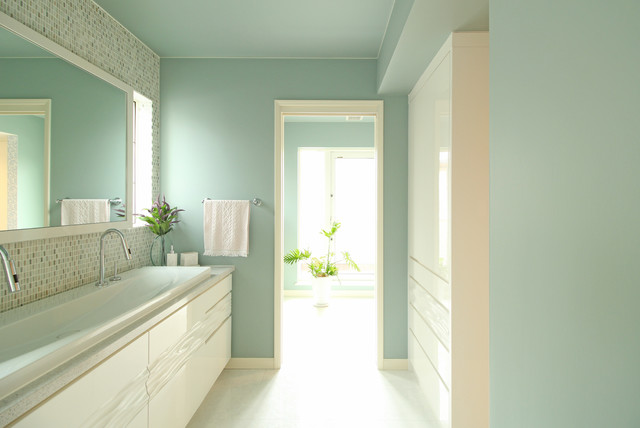 Bath Room モダン トイレ 洗面所 他の地域 リリカラ株式会社 Lilycolor Co Ltd Houzz ハウズ