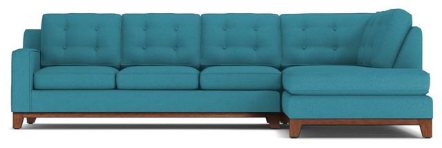 Brentwood 2-Piece Sectional Sofa, Performance Teal, Chaise on Right