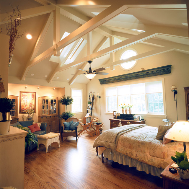 Classic Home With Vaulted Ceilings Traditional Bedroom St
