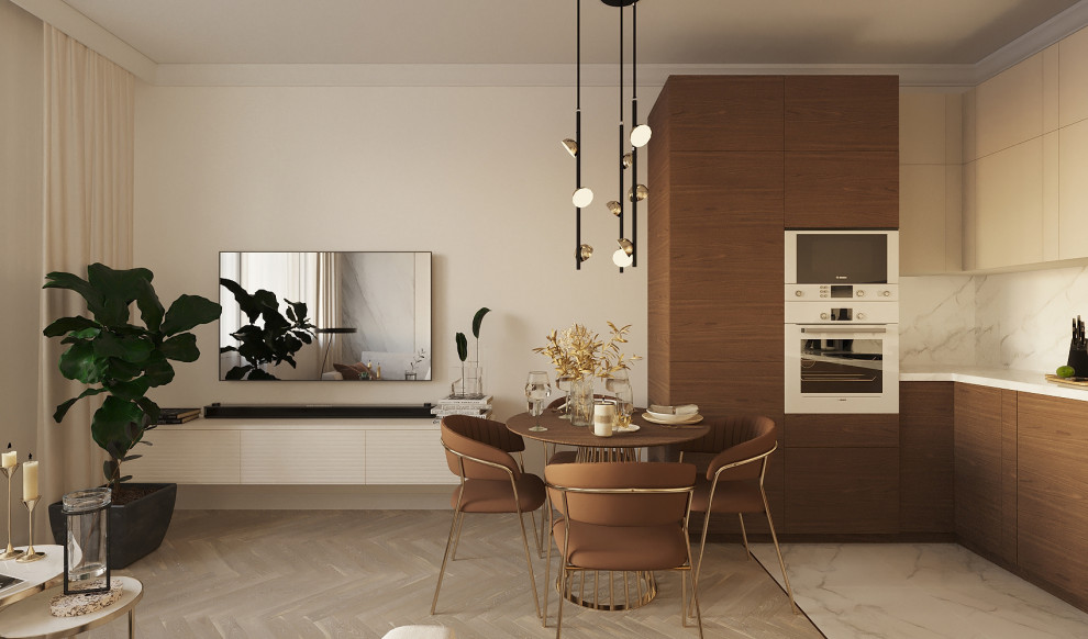 Кухня-гостиная в современном стиле