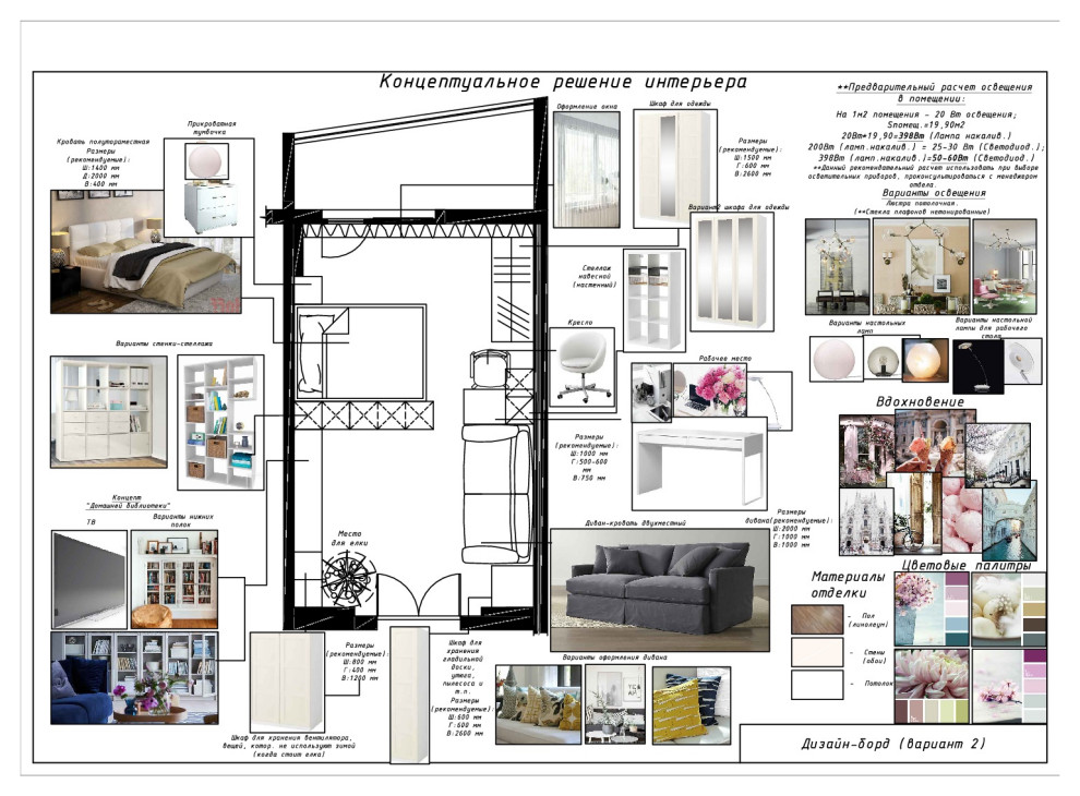 Спальня-гостиная для мамы и дочки