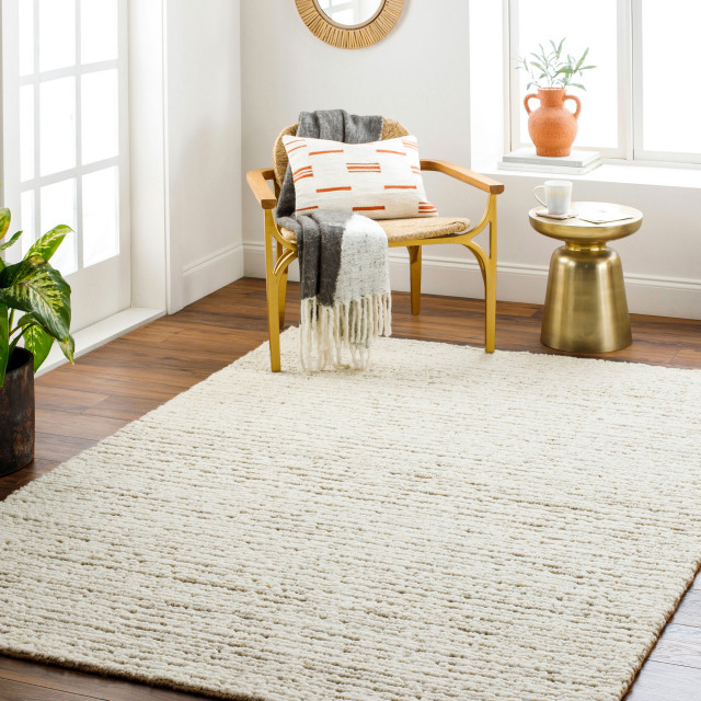 Surya Brentford Light Gray Rug 10'x14' Contemporary Area Rugs by Timeout PRO Houzz
