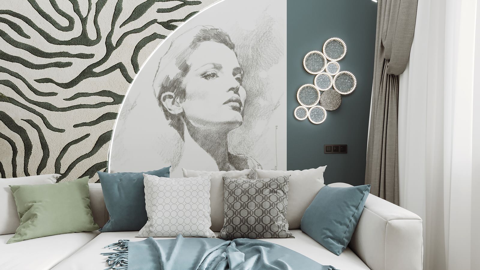 Кухня гостиная 45 кв.м.