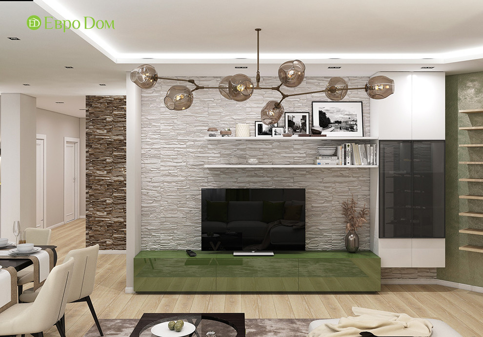 Дизайн трехкомнатной квартиры 120 кв. м в современном стиле