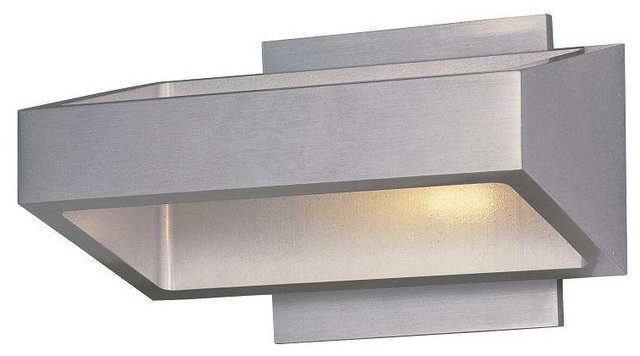 ET2 Lighting E41302-SA Transitional Wall Sconce in Satin Aluminum