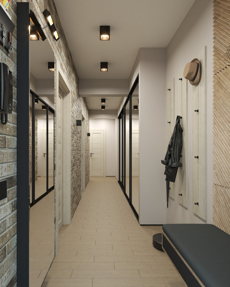 Лофтовый коридор в квартире "Сталинке"