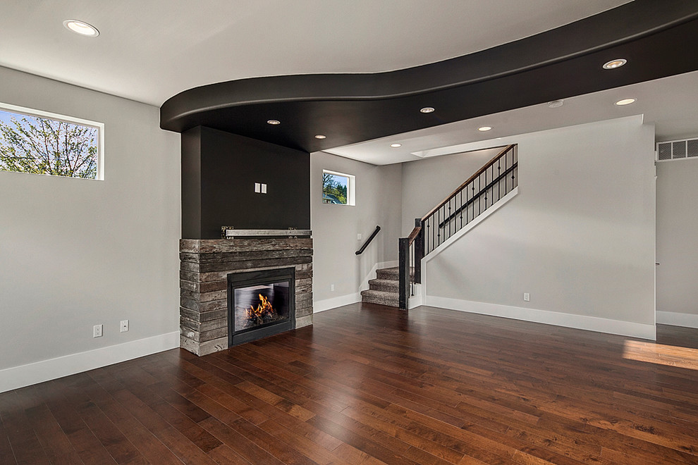 Inspiration for a rustic home design remodel in Seattle