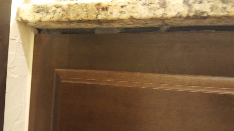 Gap between countertops and