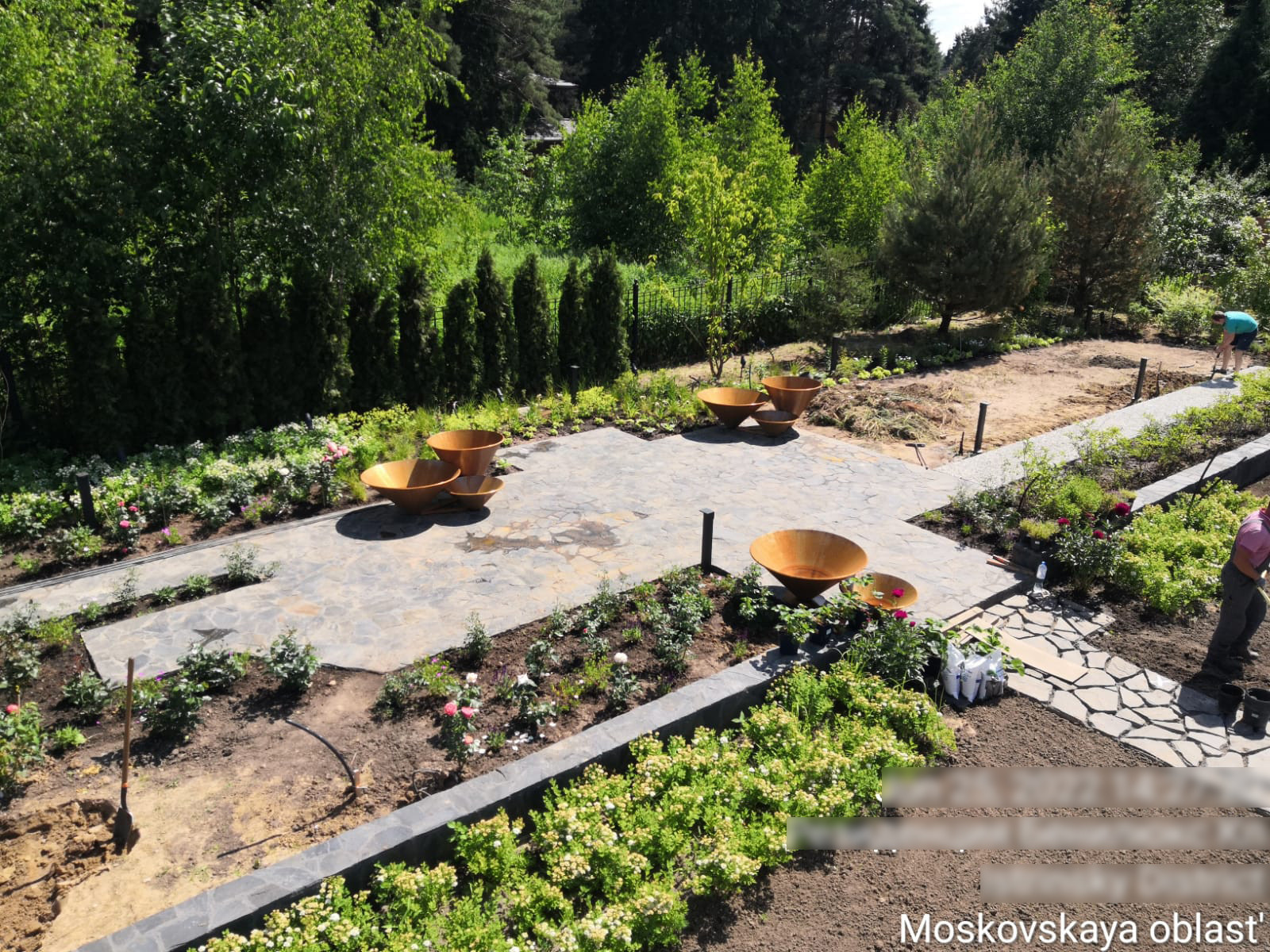 Landscape design of the territory (Moscow region)