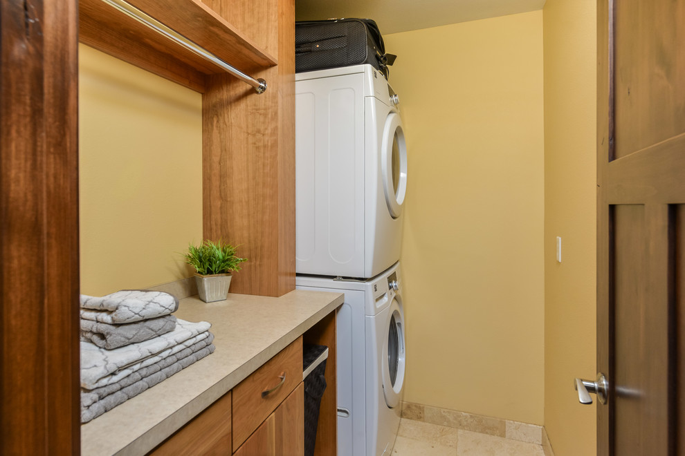 Design ideas for a transitional laundry room in Other.