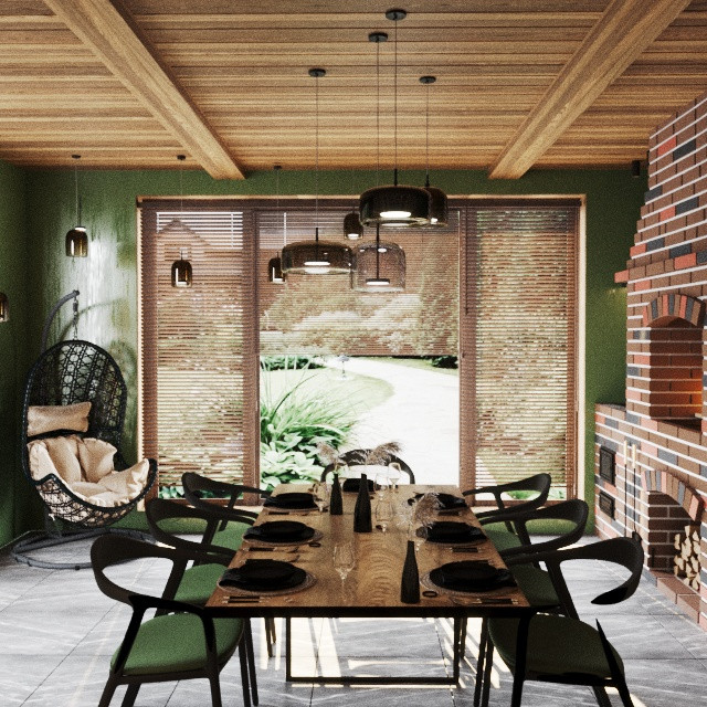 Дизайн зоны барбекю