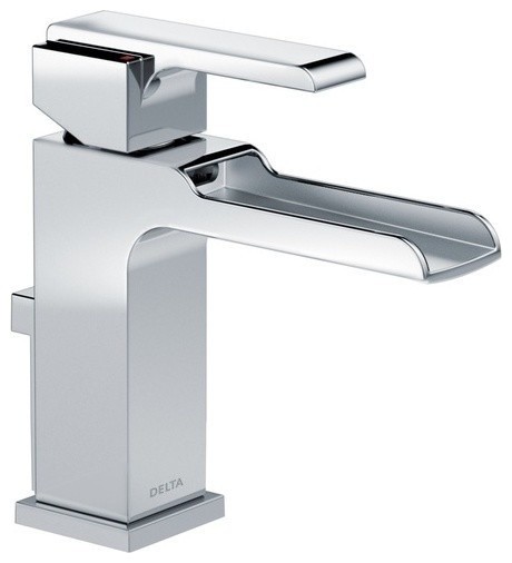 Delta Ara Single Handle Channel Bathroom Faucet Contemporary Sink Faucets By The Stock Market Houzz - Delta Wall Mount Vessel Sink Faucet
