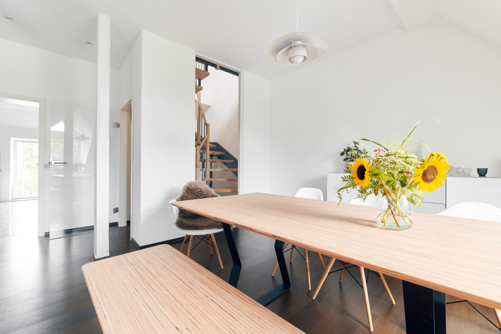 Стол и лавка из BauBuche