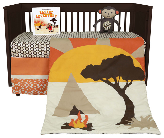 African Dream 5 Piece Crib Bedding Set With Storybook