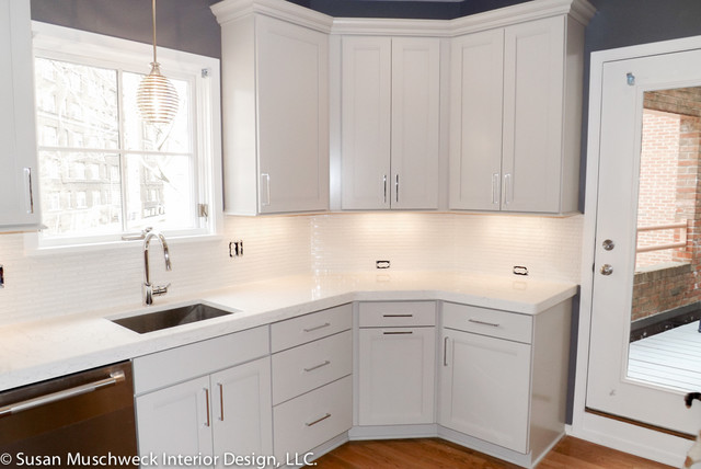 small townhouse kitchen - contemporary - kitchen - other