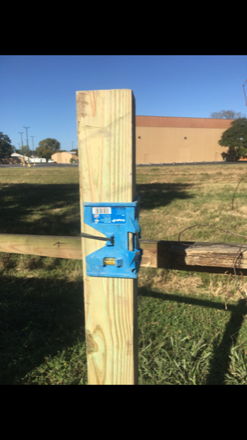 Reinforced Repaired Wood Fence