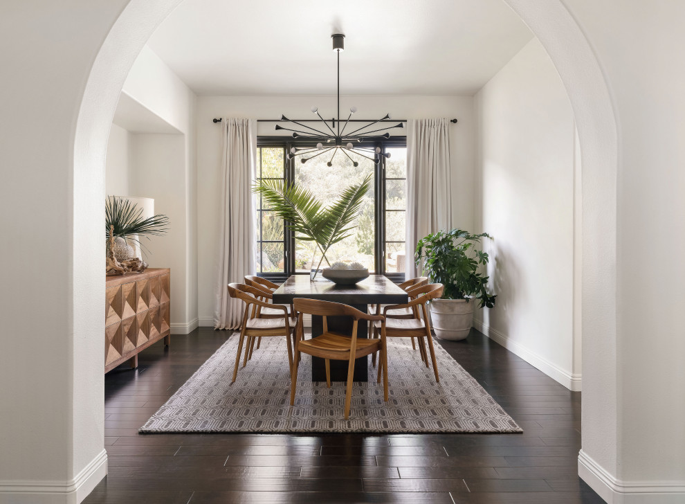 Design ideas for a classic dining room in San Diego.
