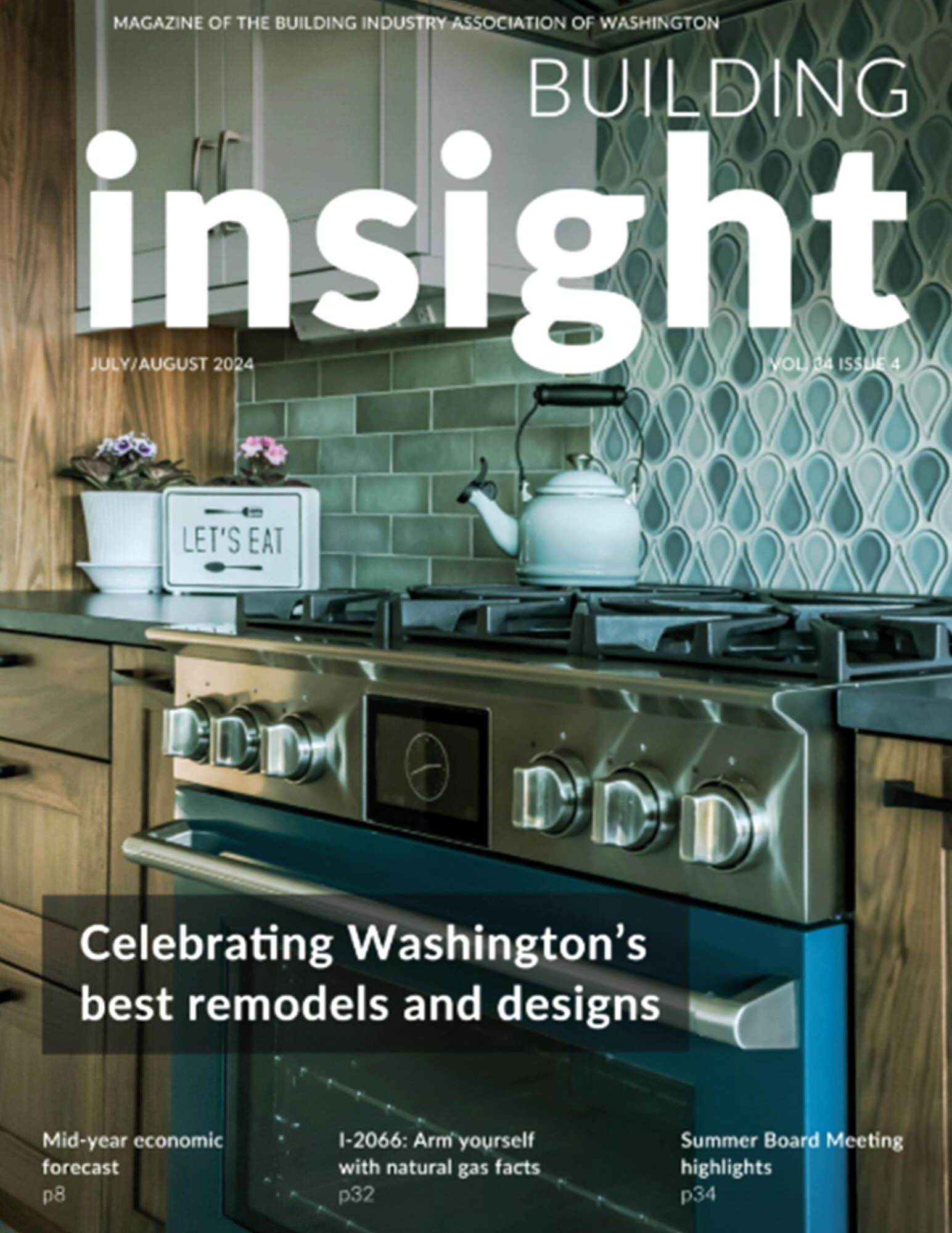Example of a transitional kitchen design in Seattle