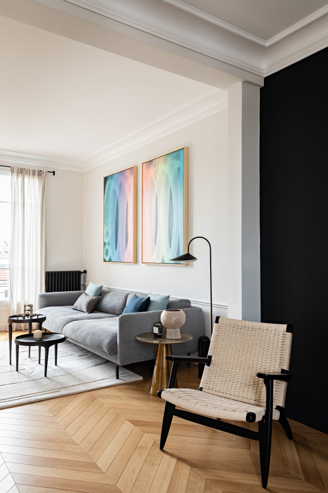 Example of a living room design in Paris