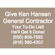 Ken Hansen, General Building Contractor