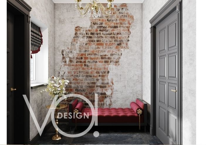 Общественная зона, прихожая, гостиная столовая и кухня