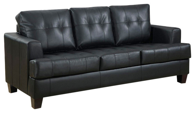 Coaster Samuel Sofa Sleeper Black Transitional Sofas Coaster Samuel Sofa Sleeper Black Transitional Sofas By Fine Furniture