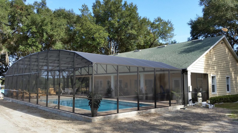 Inspiration for a transitional pool remodel in Orlando
