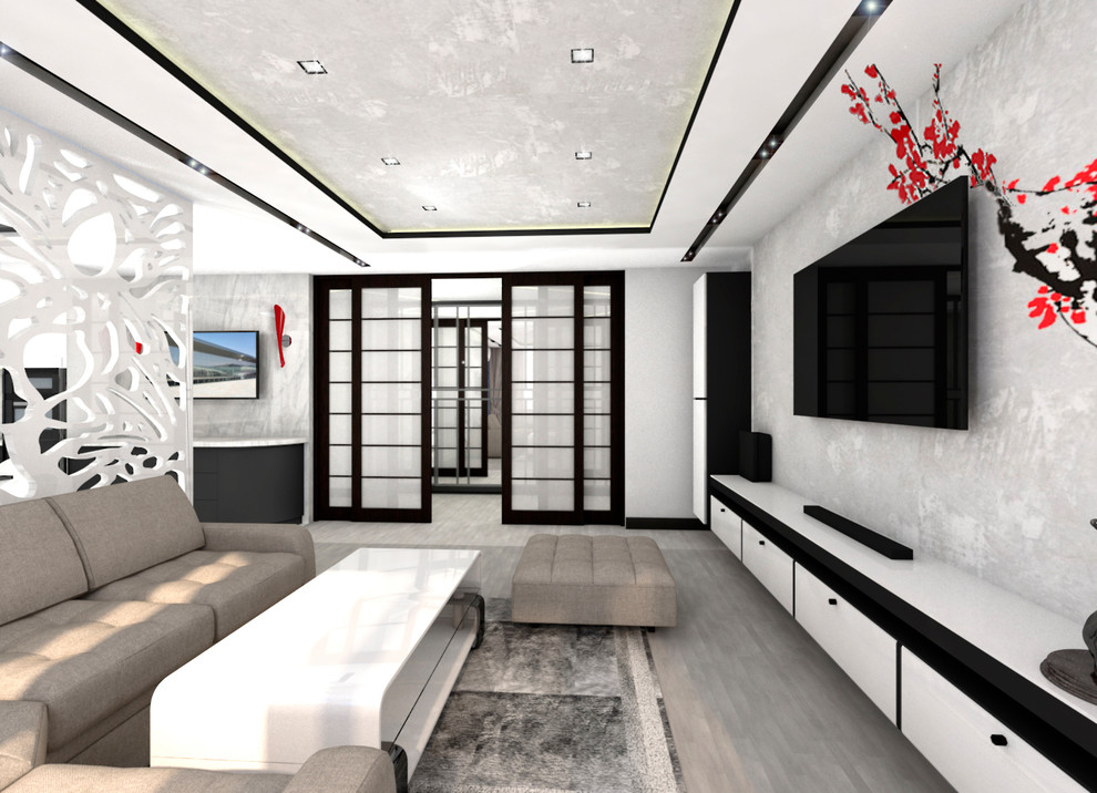 Современный интерьер с японскими мотивами