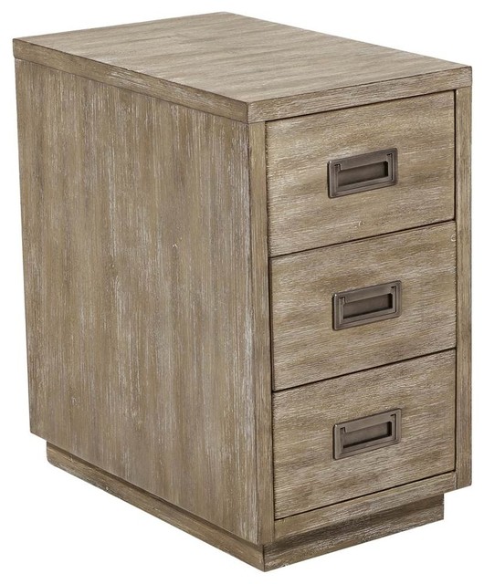 3 Drawer Side Table Tan Farmhouse Tables And End 3 Drawer Side Table Tan Farmhouse Tables And End By Ladder