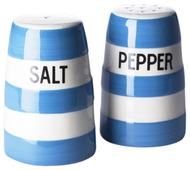 Cornishware Blue Salt & Pepper Shaker Set - Country - Salt And Pepper ...