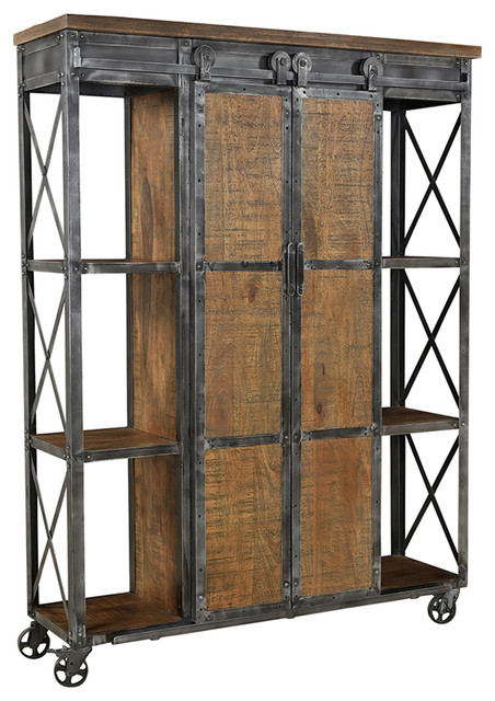 Industrial Farmhouse Storage Cabinet Industrial Storage