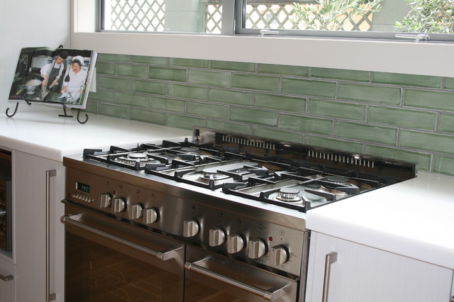 Tiled Kitchen Splashback contemporary-koek