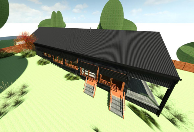 Gisborne House rustik-fasad