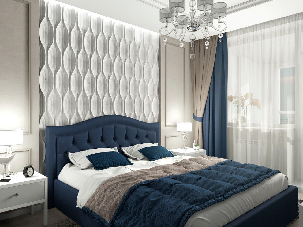 Дизайн интерьера трехкомнатной квартиры в ЖК "Граф Орлов"