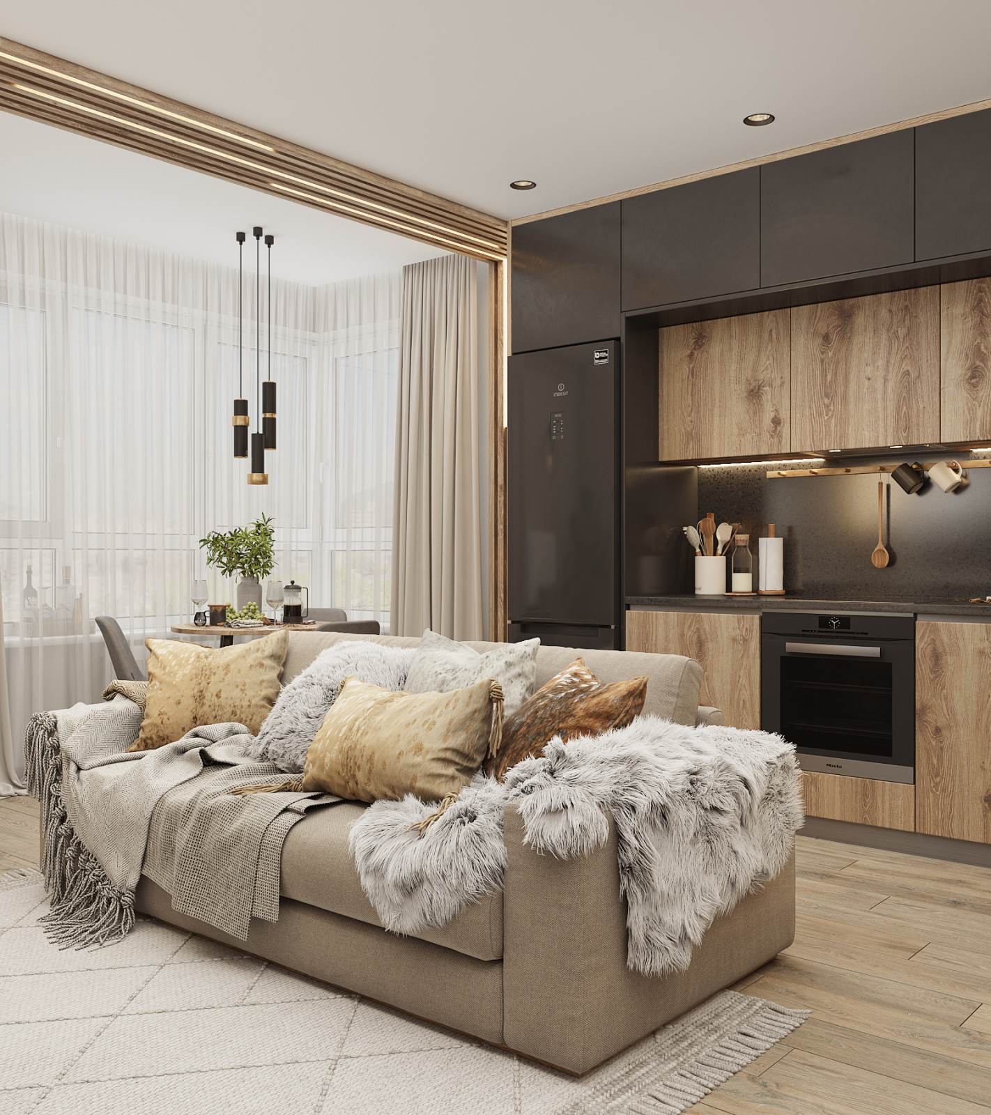 Кухня-гостиная