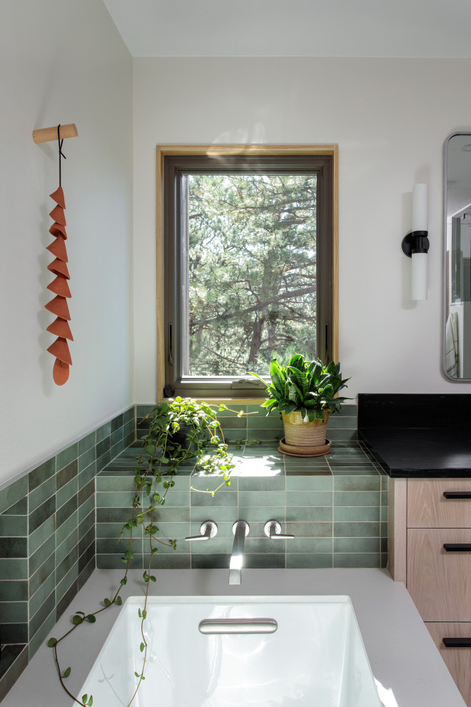 Updated primary bathroom Genesee home