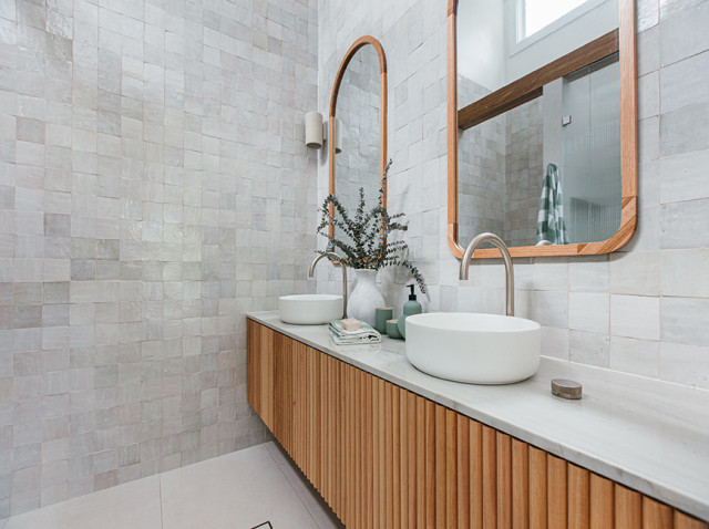 Ensuite skandinavisk-badevaerelse