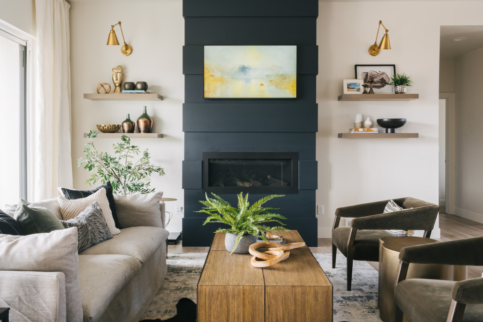 This is an example of a traditional living room in Salt Lake City.