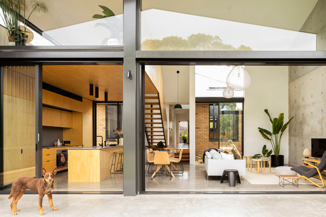 Binary House modern-vardagsrum