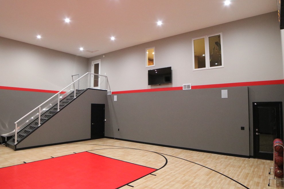 Traditional indoor sport court in Minneapolis.