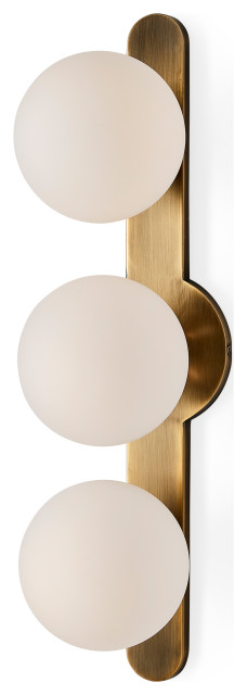 Droplet Mid-Century 3 Light Sconce - Contemporary - Bathroom Vanity ...