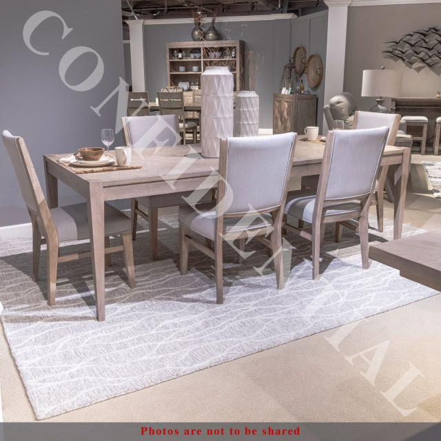 Guruzne 7 Piece Rectangular Dining Table Set - Transitional - Dining ...
