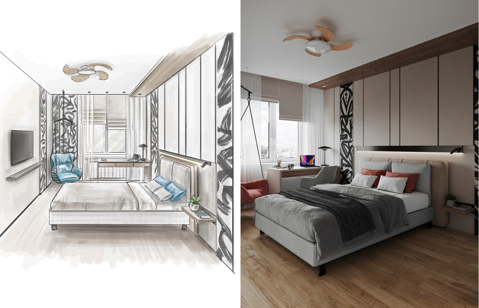 Сюита света и воздуха в функциональном интерьере