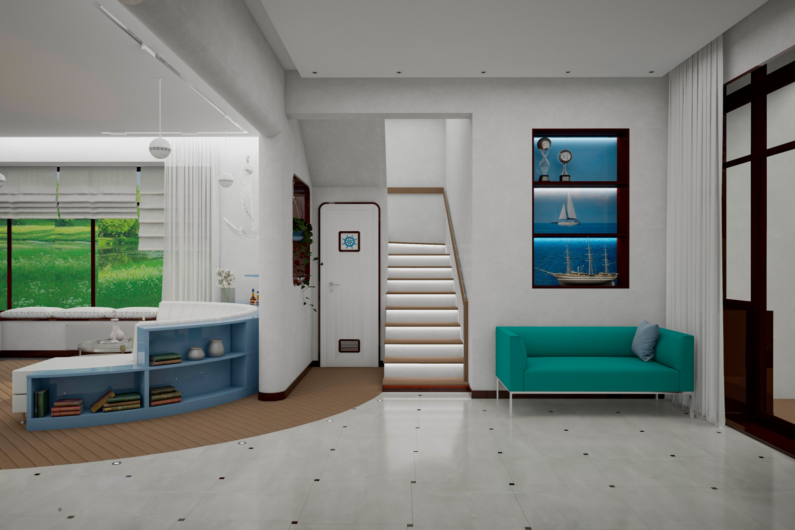 Дом в стиле яхты