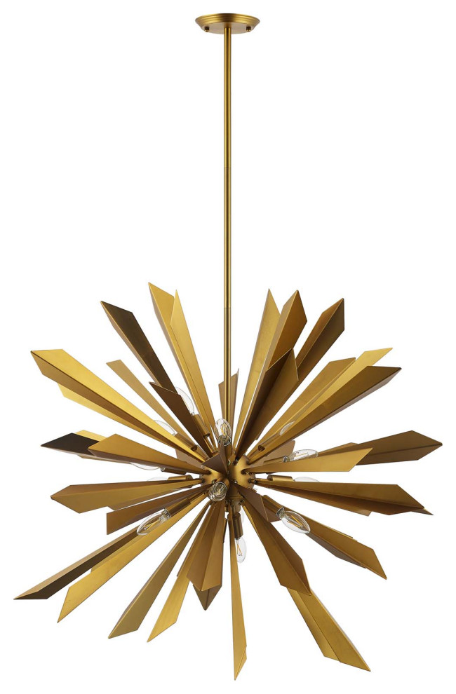 Pervade Starburst Brass Pendant Light Chandelier Midcentury Chandeliers By First Of A Kind Usa Inc Houzz - Gold Sunburst Pendant Ceiling Light Pervade Starburst Brass Pendant Light Chandelier Midcentury Chandeliers By First Of A Kind Usa Inc Houzz - Gold Sunburst Pendant Ceiling Light