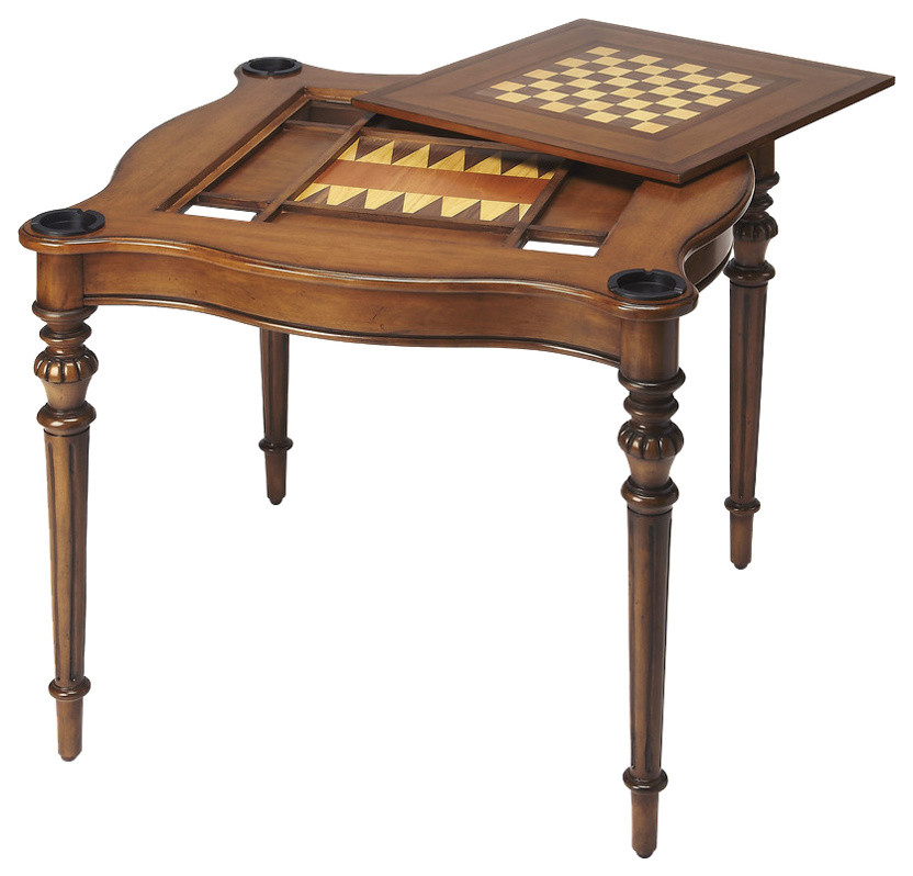 Butler Eastwick Antique Cherry Game Table Traditional Game Tables