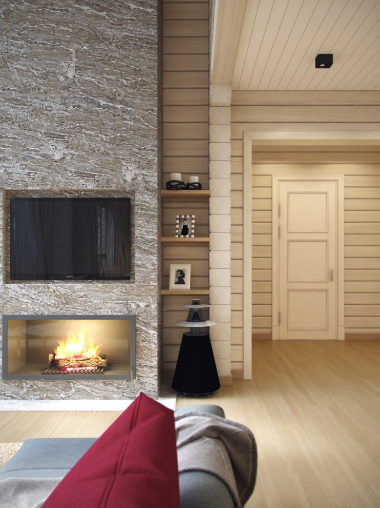 Загородный дом из клееного бруса