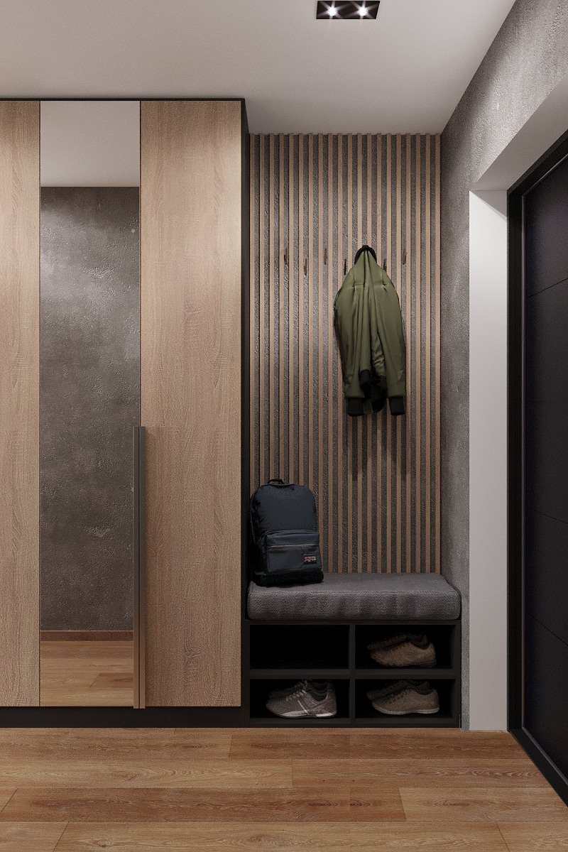 Студия лофт для молодого человека 55 кв.м.