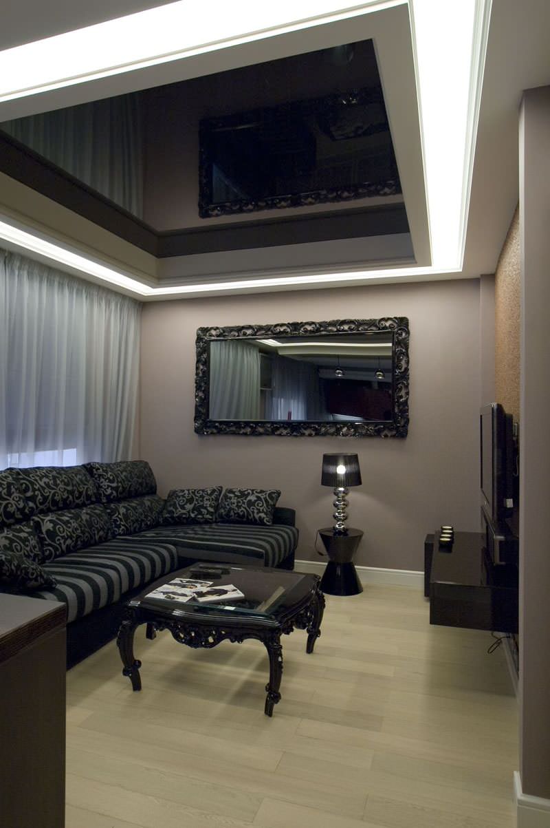 черно-белый интерьер